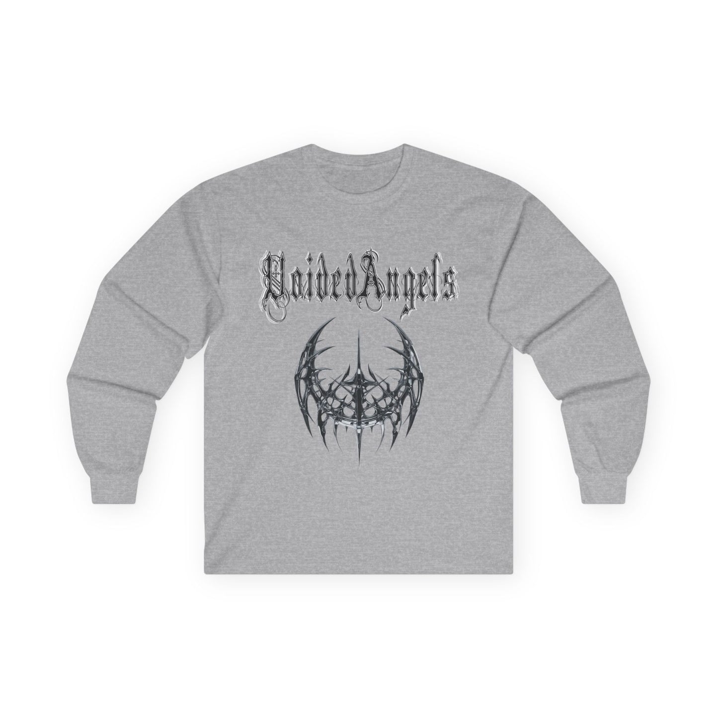 VoidedAngels Long Sleeve Tee – Angel Wings Cybersigilism Design