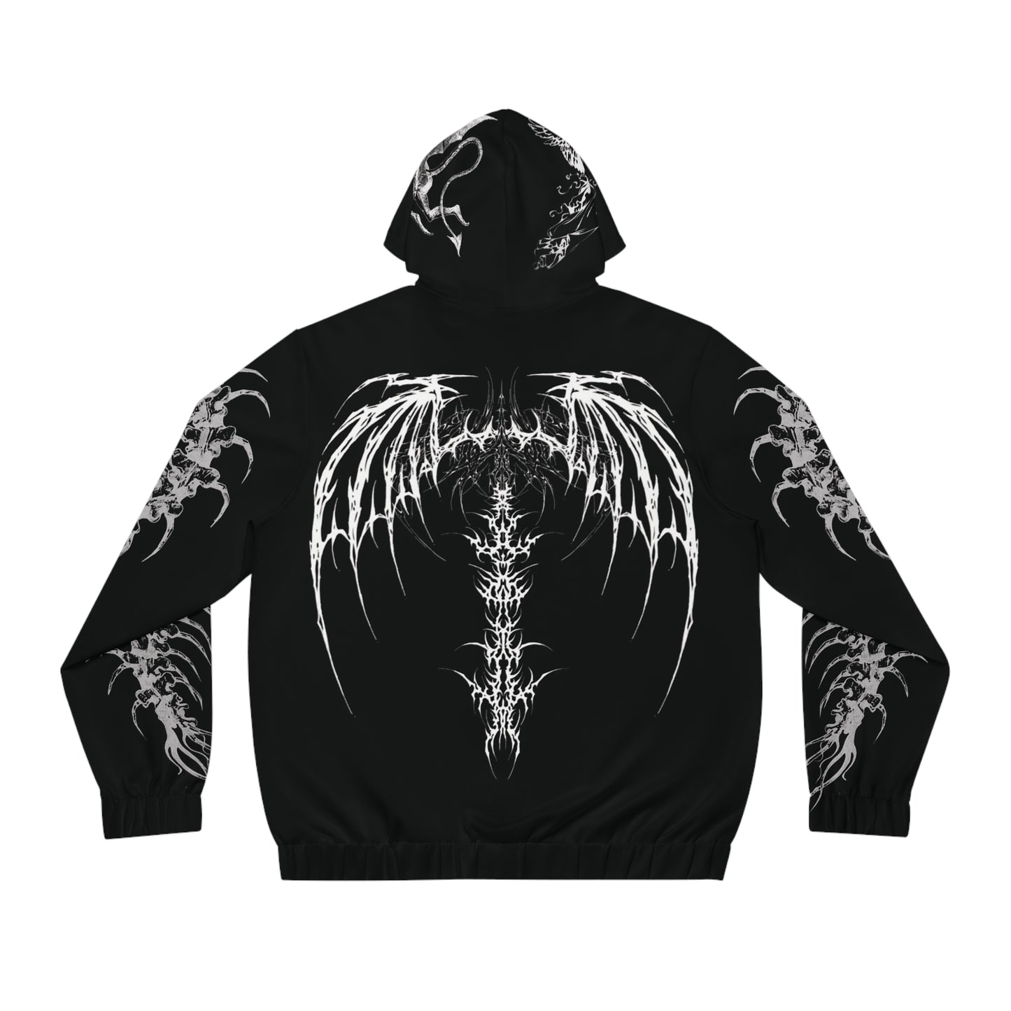 VoidedAngels Gothic Full-Zip Hoodie – Streetwear for Men & Women