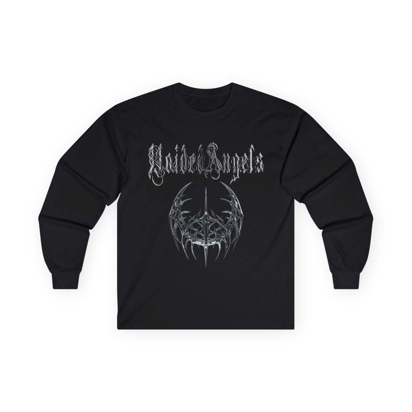 VoidedAngels Long Sleeve Tee – Angel Wings Cybersigilism Design