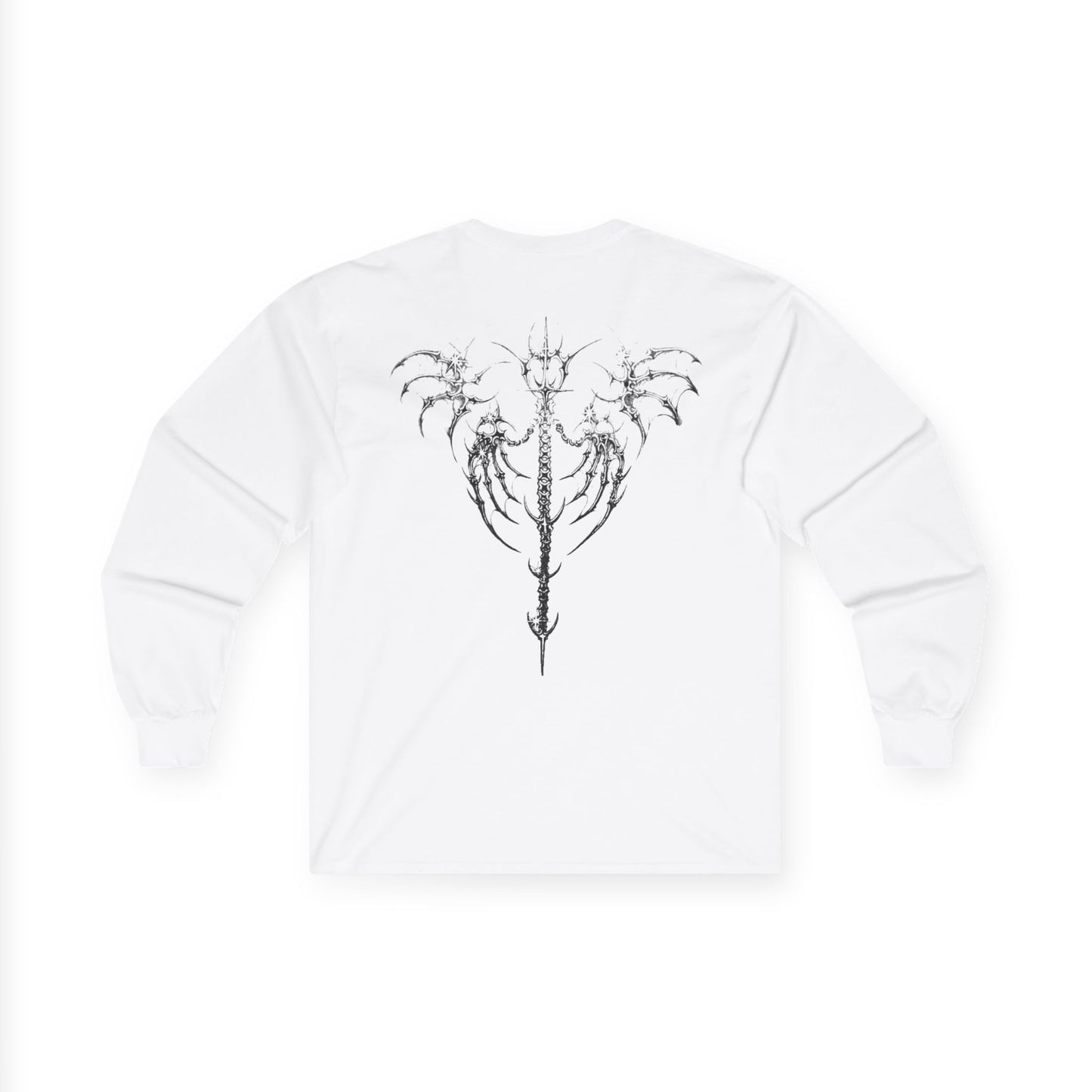 VoidedAngels Long Sleeve Tee – Angel Wings Cybersigilism Design