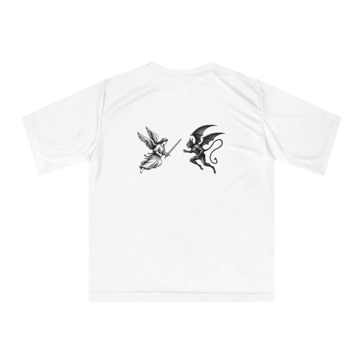 VoidedAngels Performance T-Shirt - Angel vs Demon Battle Design