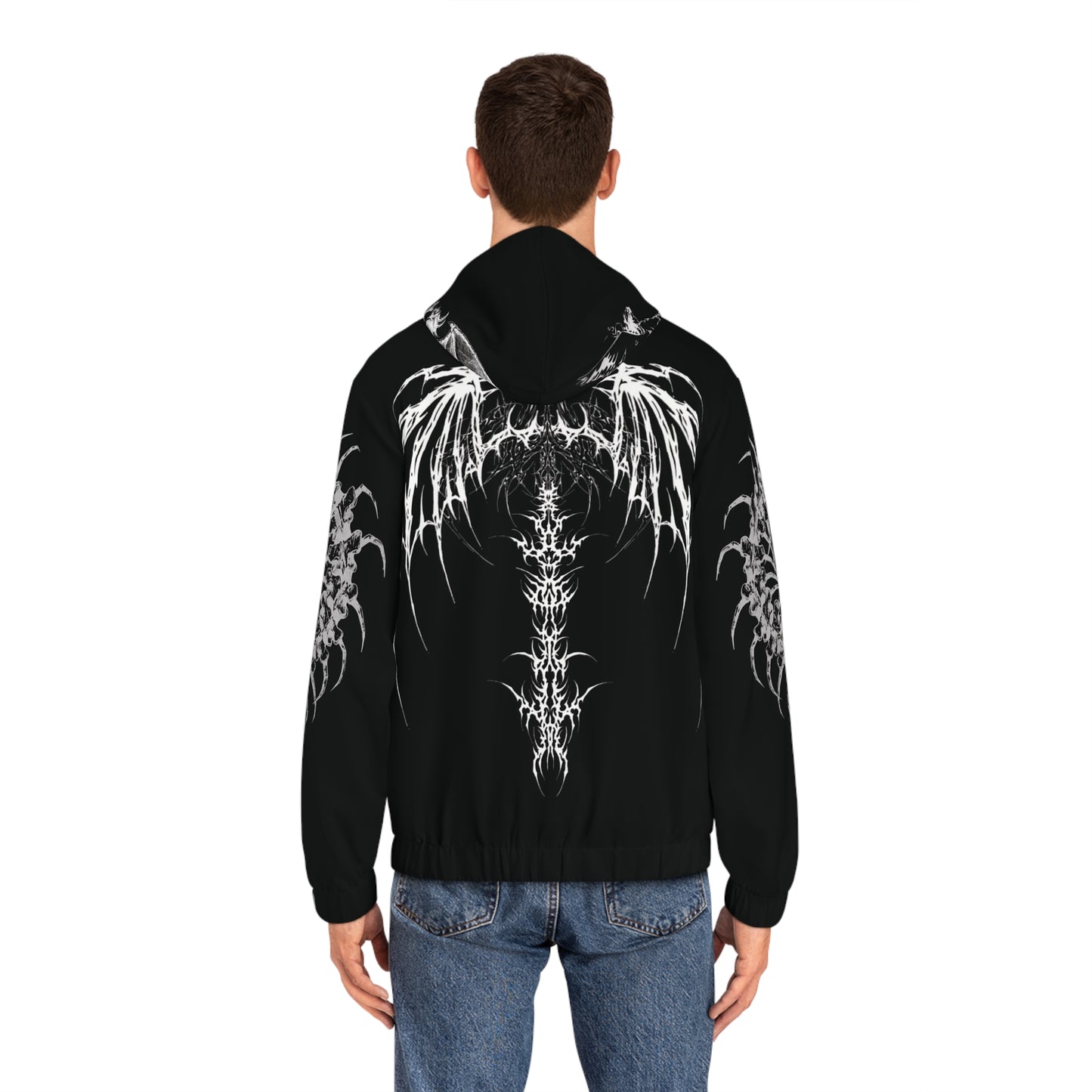 VoidedAngels Gothic Full-Zip Hoodie – Streetwear for Men & Women