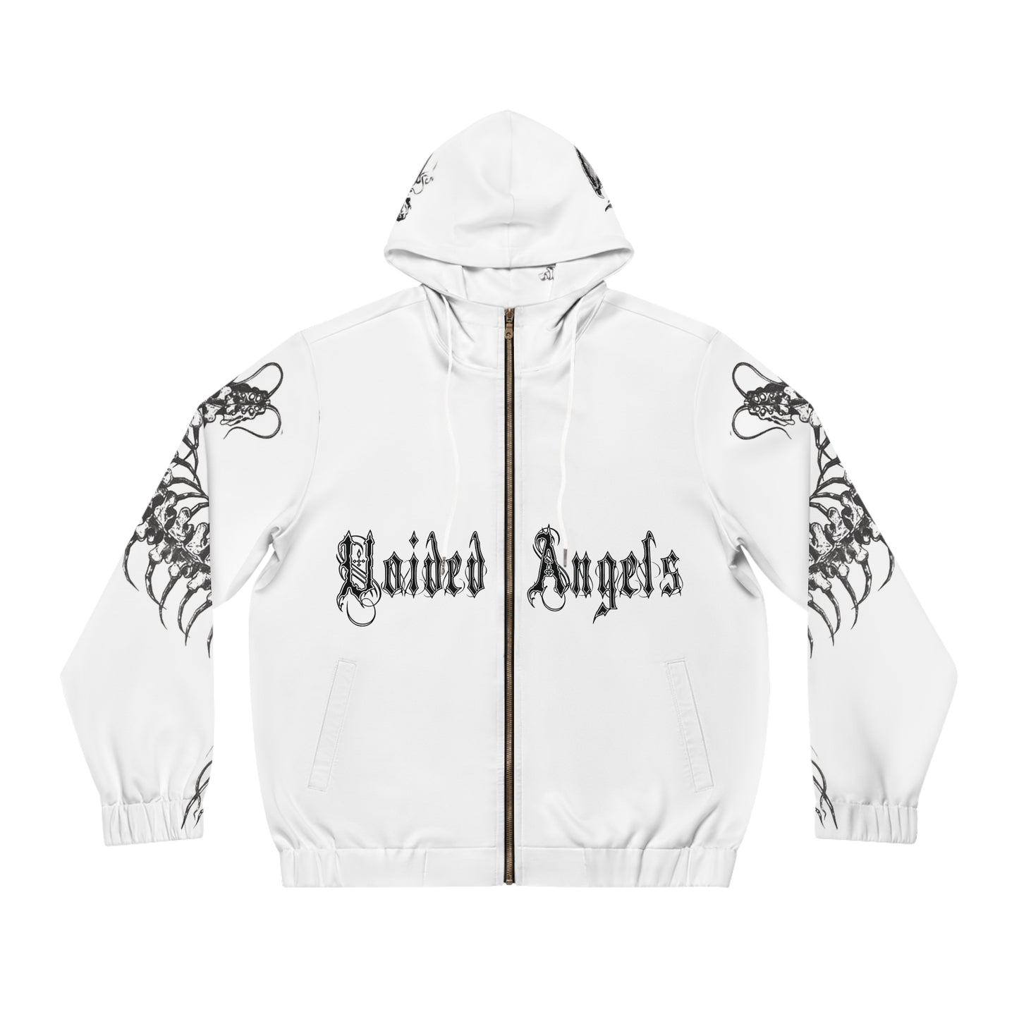 VoidedAngels Gothic Full-Zip Hoodie – Streetwear for Men & Women