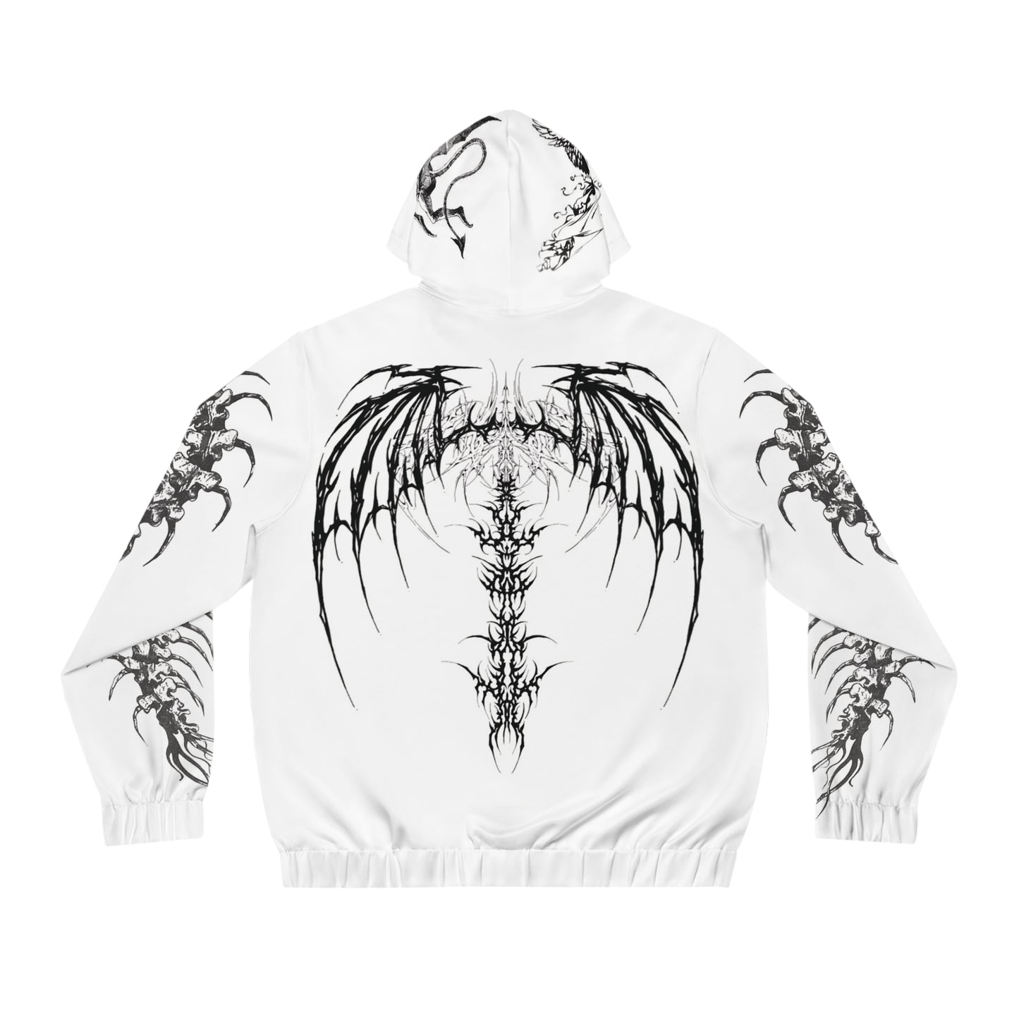 VoidedAngels Gothic Full-Zip Hoodie – Streetwear for Men & Women